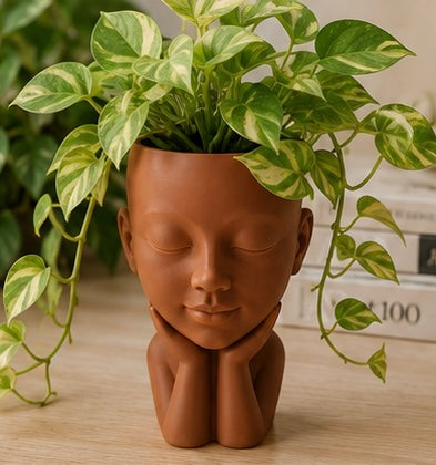 3D Printed “Unbothered” Decorative 5” Planter