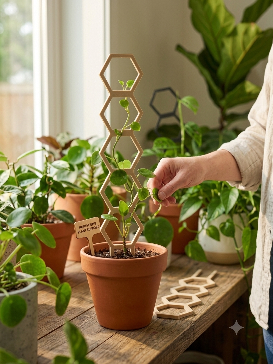 3D Printed Stackable Plant Trellis Starter Set