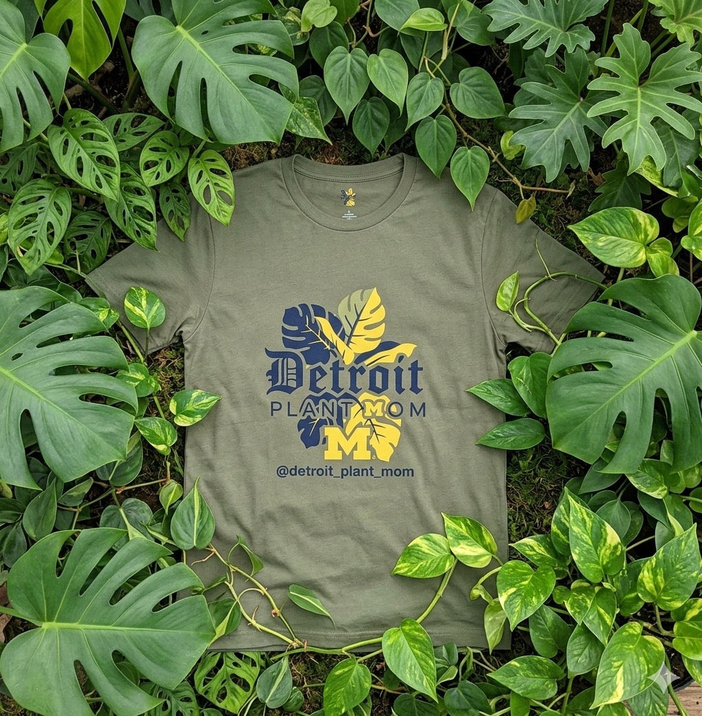 Detroit Plant Mom T-Shirt - Botanical City Pride Tee plant lover graphic tee by Detroit Plant Mom